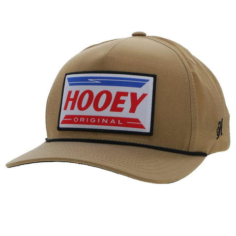 Splitter Tan/ Red/ White/ Blue Trucker
