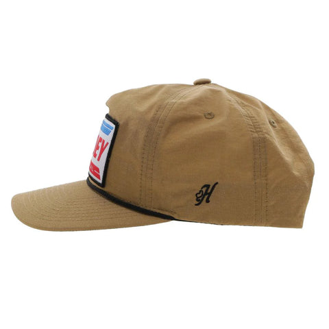 Splitter Tan/ Red/ White/ Blue Trucker