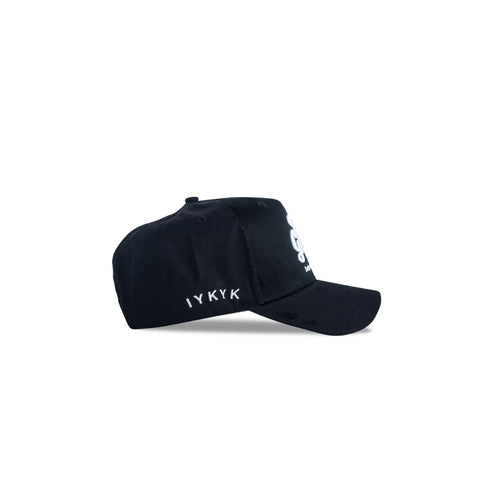 Black and White Snapback (no mesh in back)