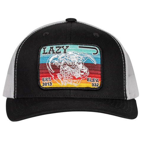 Black & White Serape Elevation Trucker
