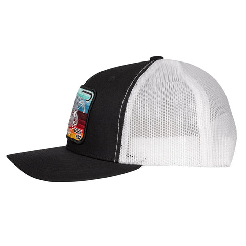 Black & White Serape Elevation Trucker