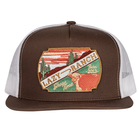 Brown & White Desert Show Time Trucker