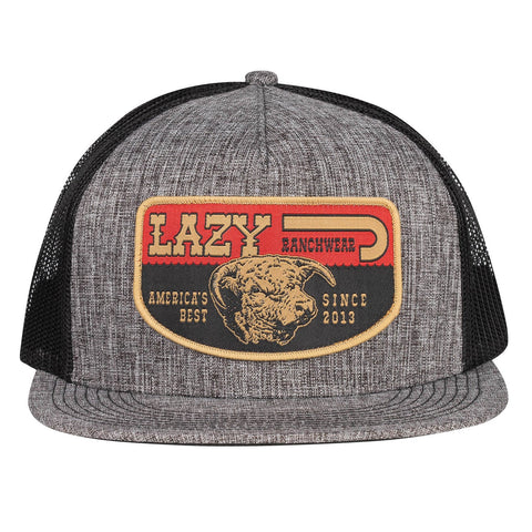 Heather Grey & Black America's Best Trucker