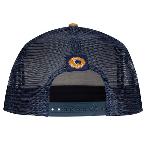 Mustard & Navy Diamond Ranch Trucker