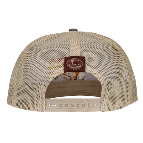 Olive & Tan Apache Hereford Bull Trucker Hat