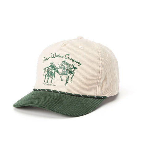 Los Rios Corduroy Snapback Natural Green