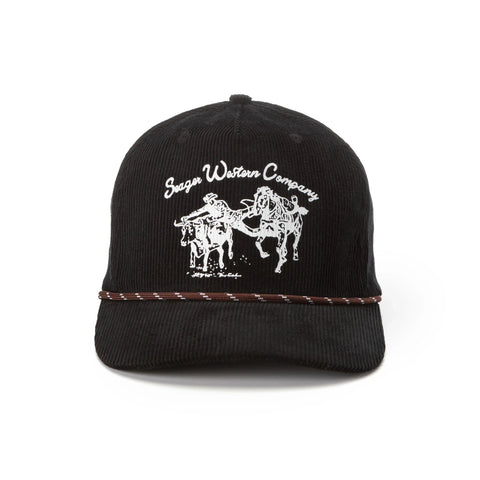 Los Rios Corduroy Snapback Black