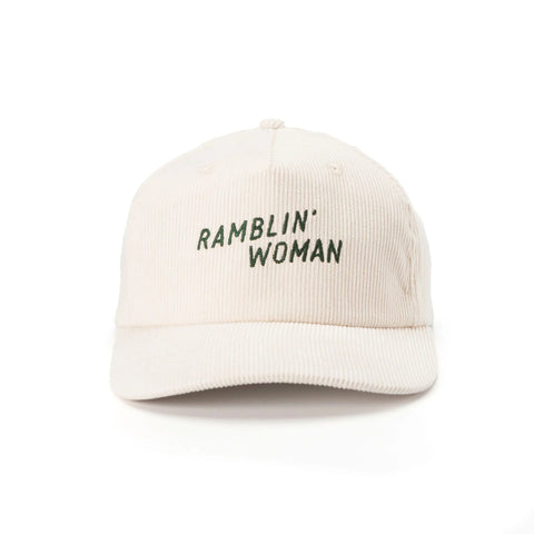 Ramblin' Woman Corduroy Snapback Cream/Forest