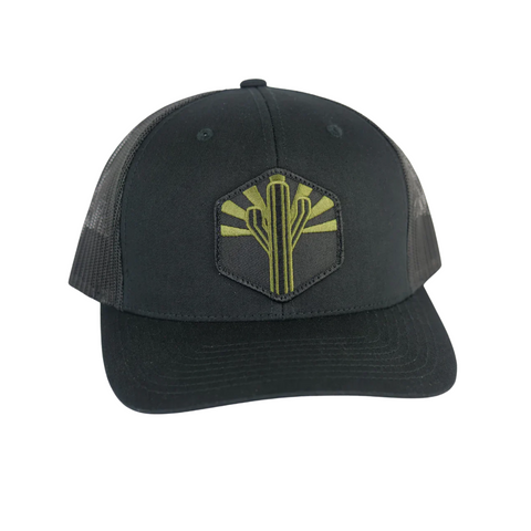 Military Sentinel Curved Trucker - Black
