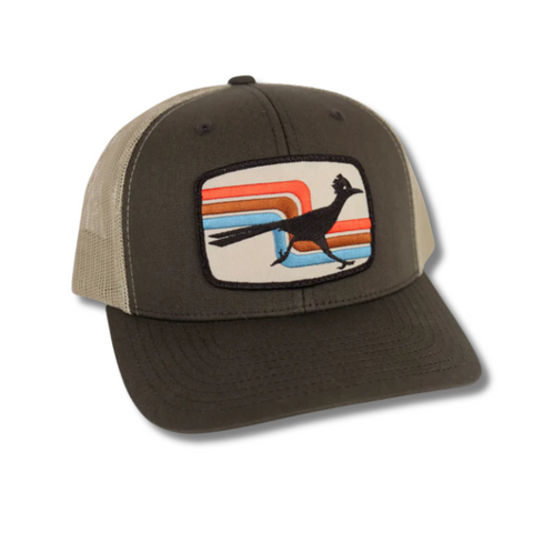 70s Roadrunner Curved Trucker Brown/Khaki
