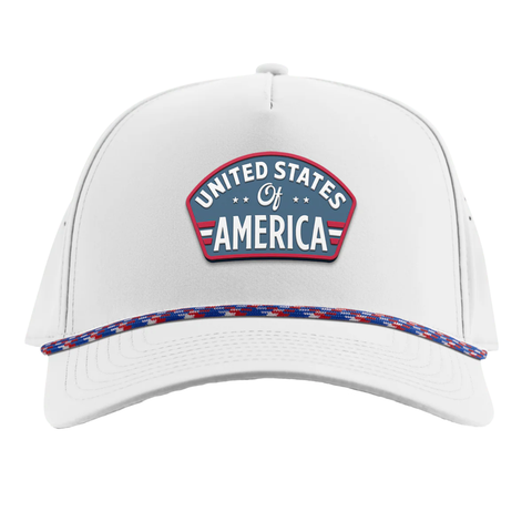United States of America Badge Curved 5 Panel Rope