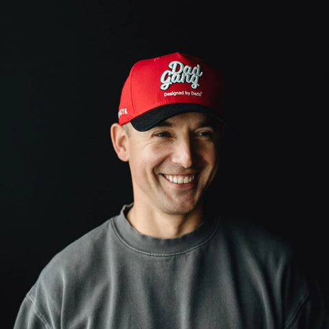 Dad Gang Hat - Red/ Black