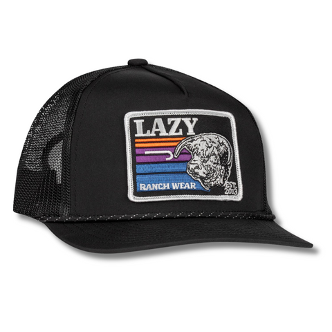 Black Sunset Retro Trucker