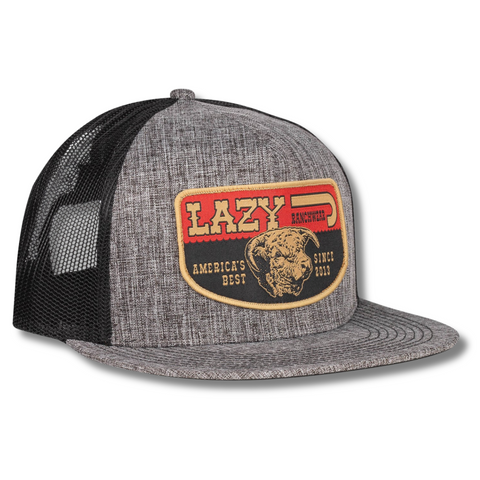 Heather Grey & Black America's Best Trucker