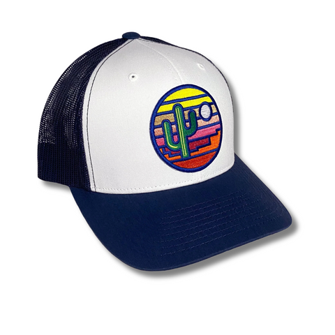 Stained Glass Sunset Trucker