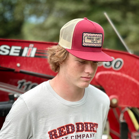 Saddle Up - Burgundy/Khaki