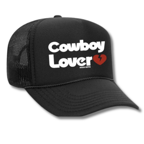 Cowboy Lover Trucker - Black/ White