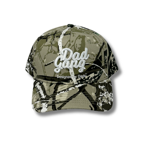 DadTree Camo Hat- White