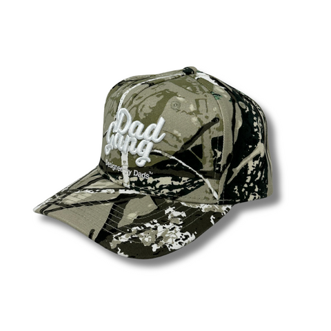 DadTree Camo Hat- White