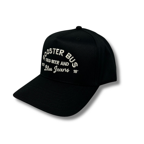 Cold Beer and Blue Jeans Rooster Bus Hat