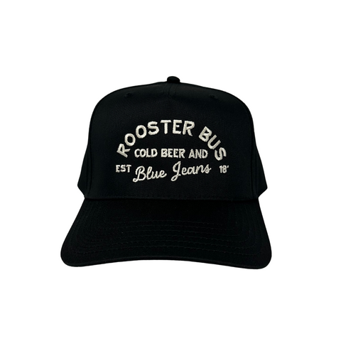 Cold Beer and Blue Jeans Rooster Bus Hat