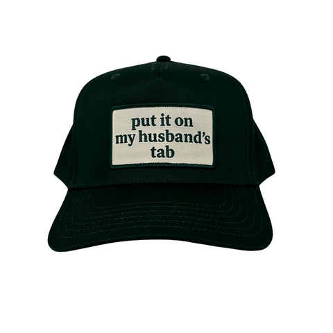 put it on my husbands tab