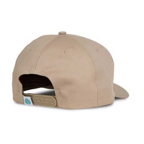 Back view of Sendero Cowboy Pro Shop Hat in Tan with adjustable snapback closure and tan mesh for breathability