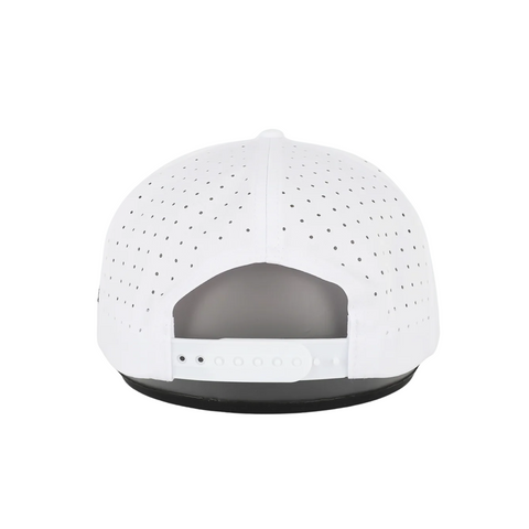 Back view of Waggle The Chase Hat with an adjustable snapback closure and ventilated mesh for added airflow