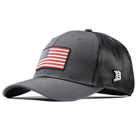 Old Glory PVC Curved Trucker