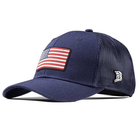 Old Glory PVC Curved Trucker