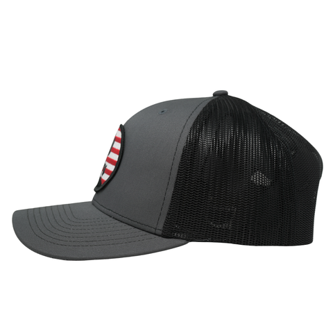 American Rooster Cactus Trucker - Charcoal/Black - TopIt