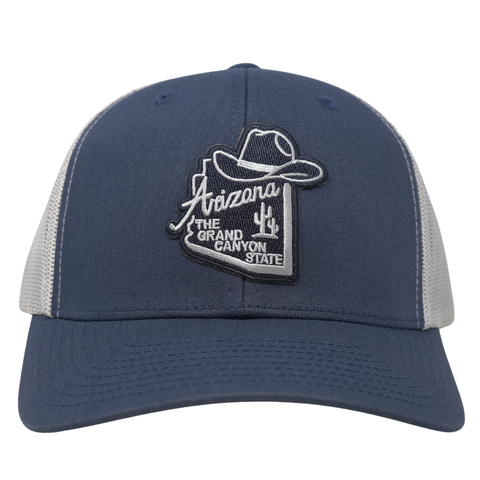 Arizona The Grand Canyon State - Navy/Silver - TopIt