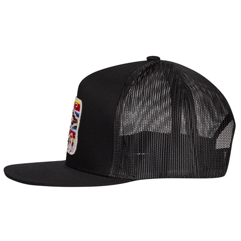 Black Serape Bull Trucker