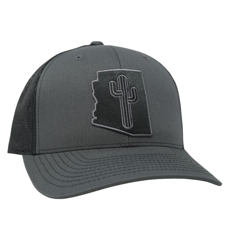 Blacked Out Cactus Stated - Charcoal/ Black