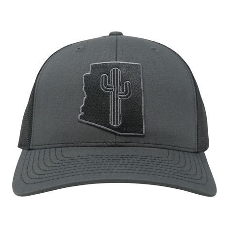 Blacked Out Cactus Stated - Charcoal/ Black