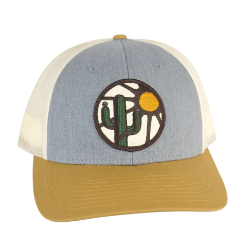 Blooming Saguaro Low Profile Curved Trucker