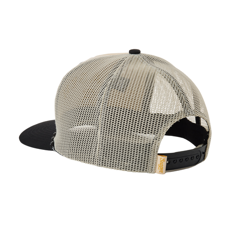 Branded Trucker Snapback Black/ White