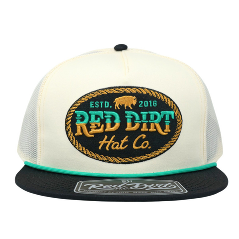 Buffalo Buckle- Stone- Black Bill Tq Rope 5 Panel - TopIt