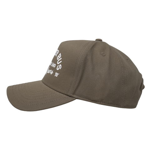 Cold Beer and Blue Jeans Rooster Bus Hat - Walnut - TopIt