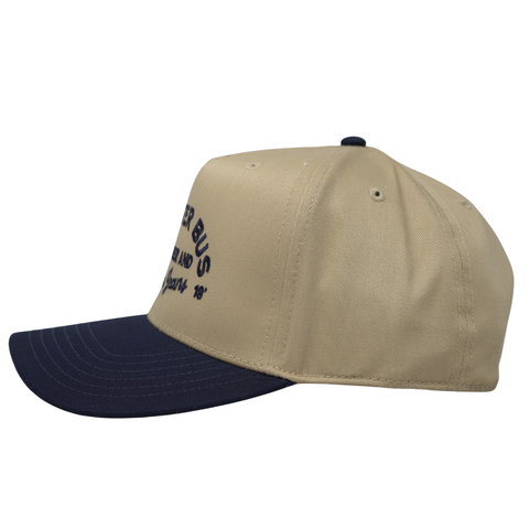 Cold Beer and Blue Jeans Hat - Khaki/Navy - TopIt