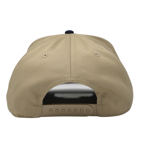 Cold Beer and Blue Jeans Hat - Khaki/Navy - TopIt