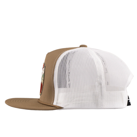 Coyote Brown and White Desert Show Time Rope Trucker