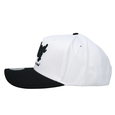 White & Black Logo Hat