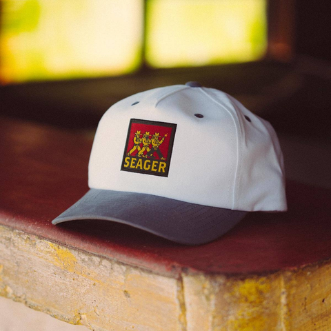 Finger Guns Snapback White/ Teal