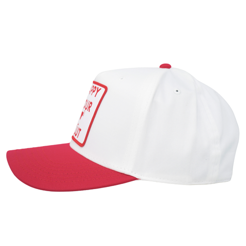 Happy Hour Slut - White/Red - TopIt