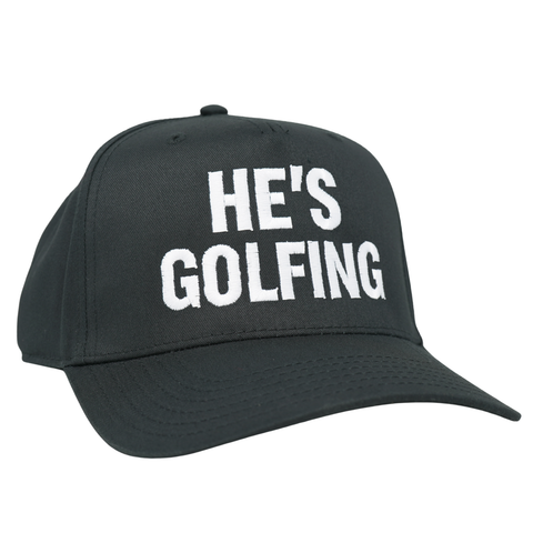 He's Golfing