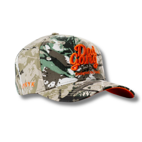 DadTree Camo Hat- Orange