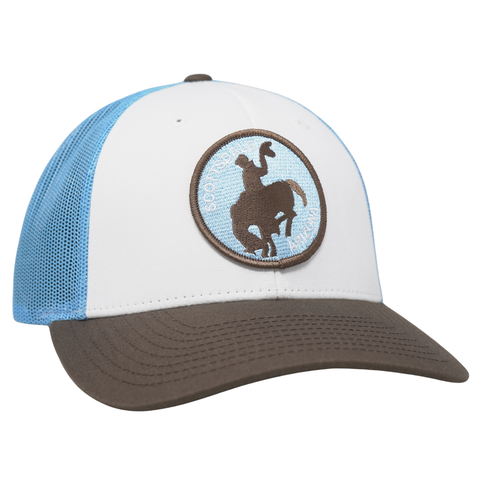 Old Town Cowboy White/ Brown/ Blue