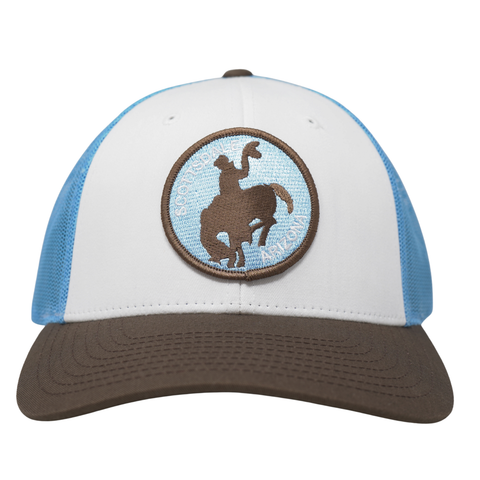 Old Town Cowboy White/ Brown/ Blue