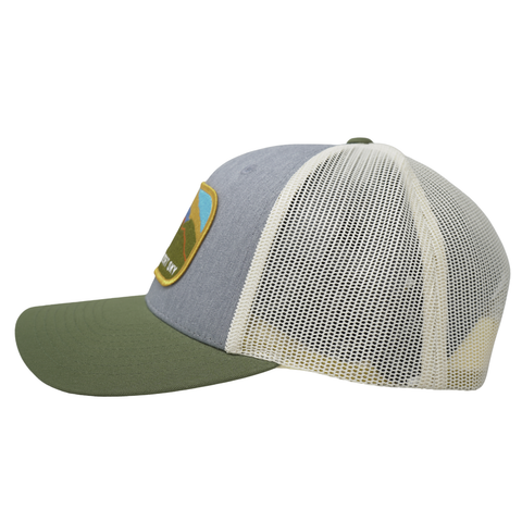 Painted Desert Grey/Birch/Green Trucker